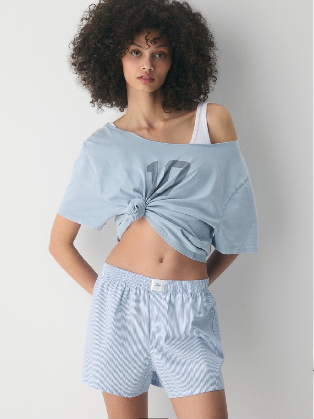 ARITZIA POPLIN BOXER SHORT